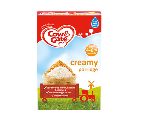 creamy porridge cow and gate