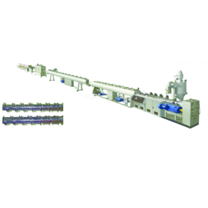 SINGLE SCREW EXTRUDER LINE FOR HDPE/PPR/PE PIPES