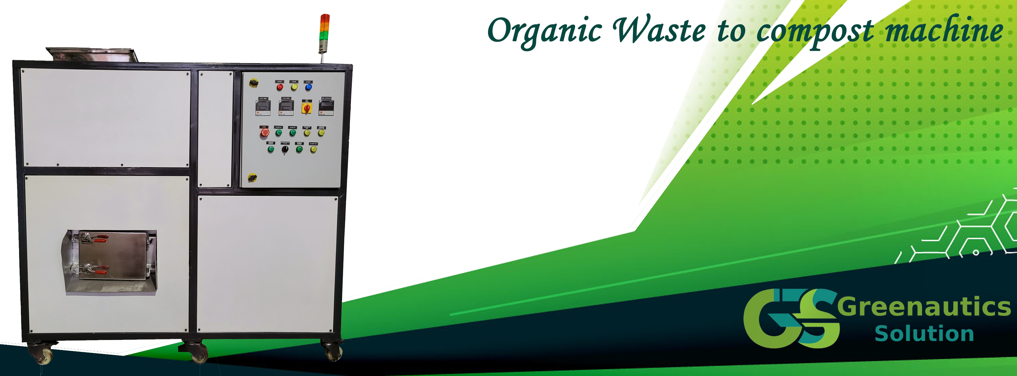 Fully Automatic Organic Waste To Compost Machine- Greenautics Solution