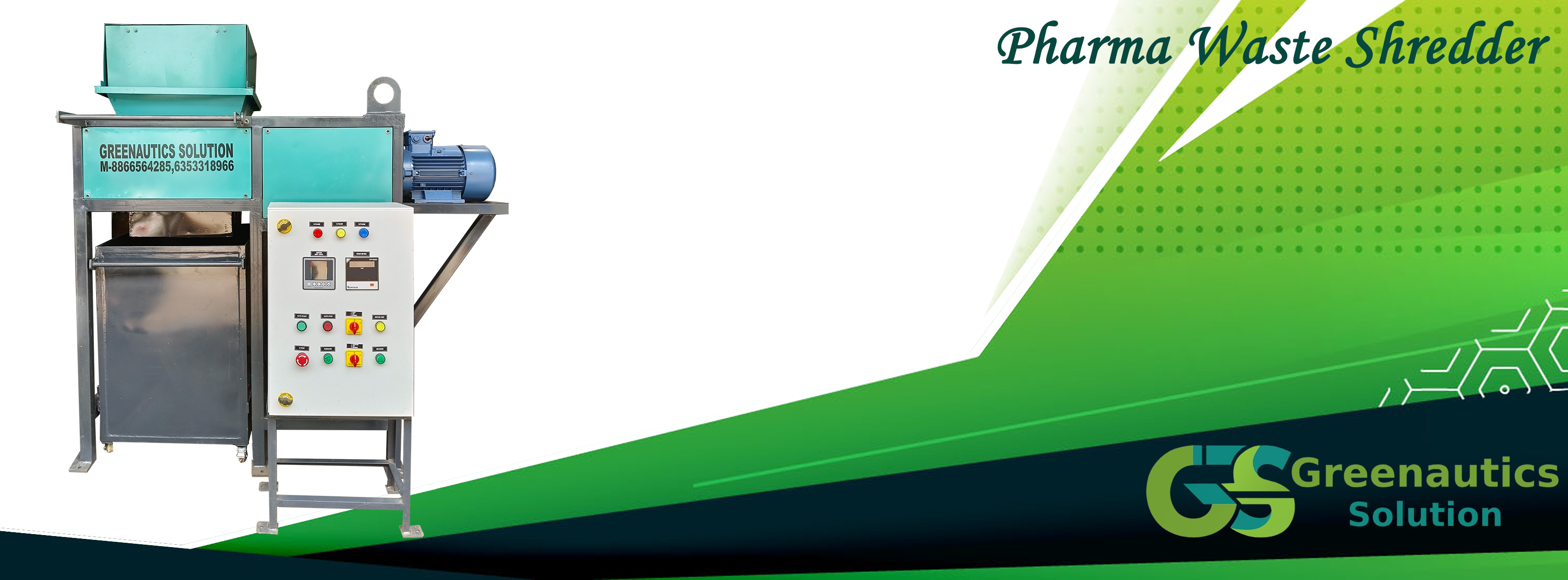 Pharma Waste Shredder- Greenautics Solution