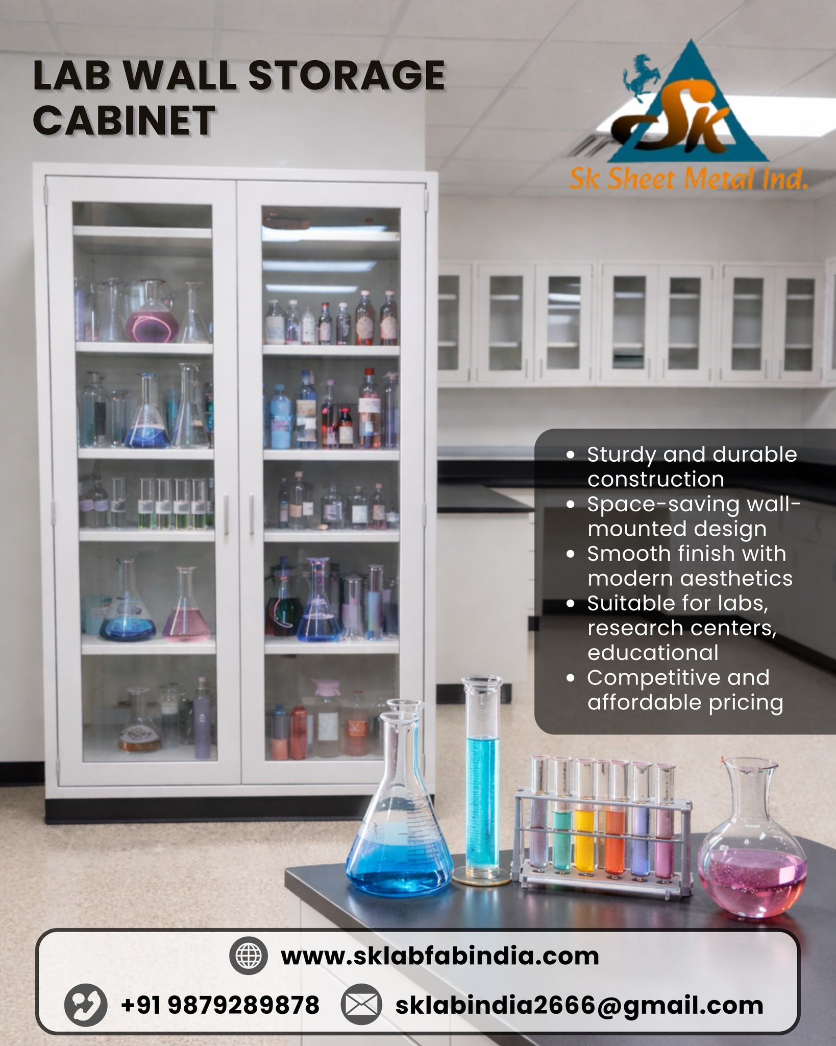 Lab Wall Storage Cabinet