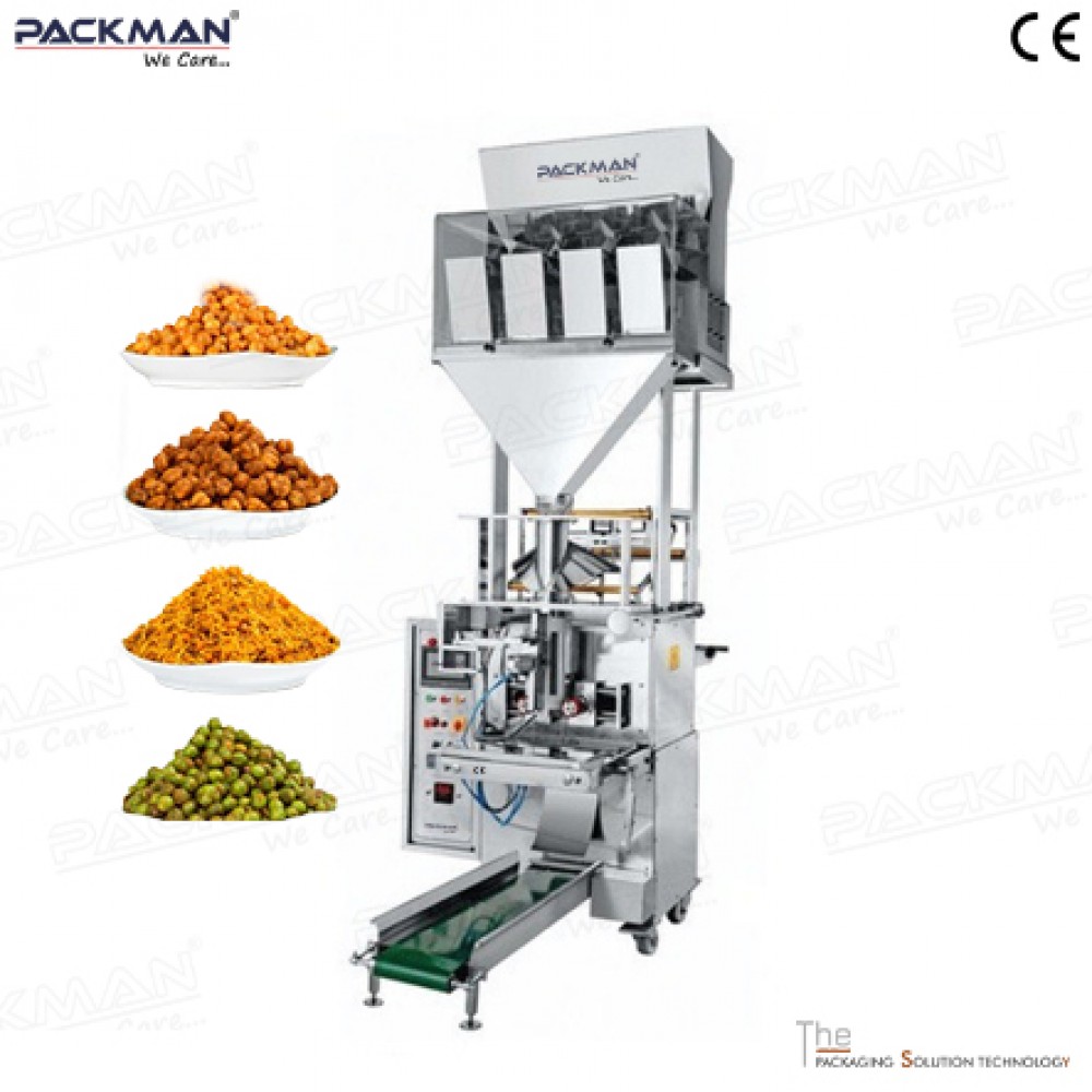 4-Head Weigher Namkeen Pouch Packing Machine – Efficient & Precise Packaging