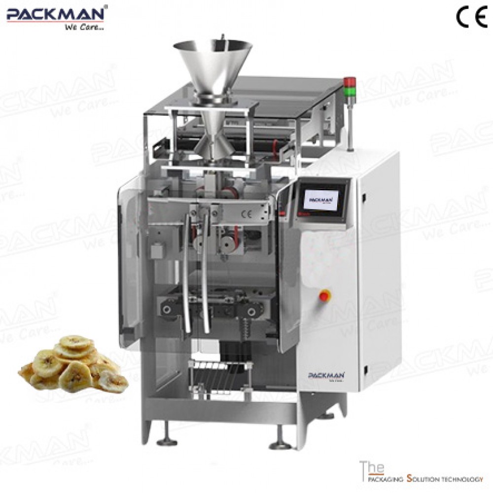 Automatic 2-Axis (Servo) Bagger With Multihead Weigher – Banana Chips Pouch Packing Machine