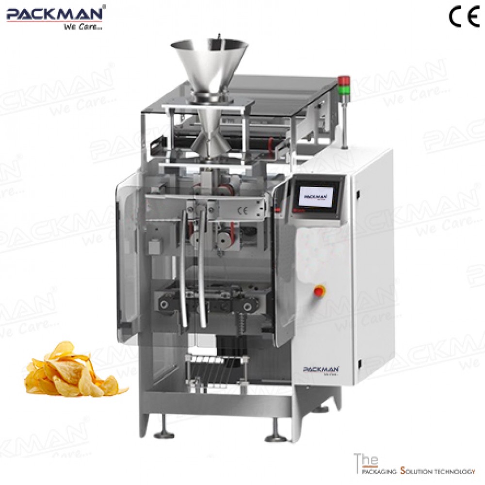 Automatic 2-Axis (Servo) Bagger With Multihead Weigher – Potato Chips Pouch Packing Machine