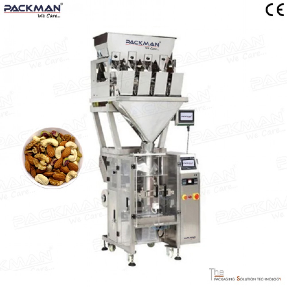 Automatic 4-Head Dry Fruits Pouch Packing Machine