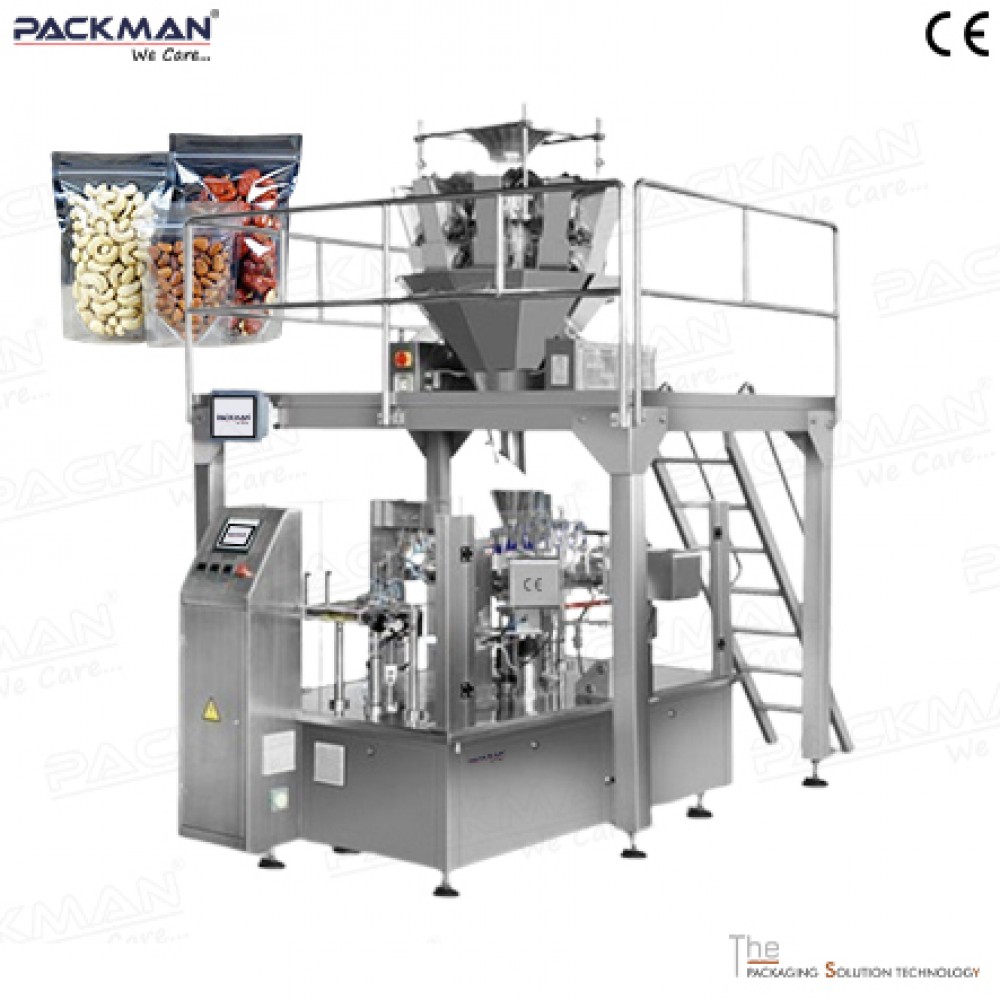 Automatic Dryfruits Standy Zipper Pouch Packing Machine