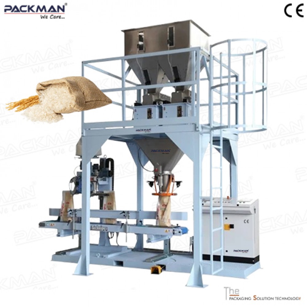 Bulk Rice Bag Filling And Stitching Machine