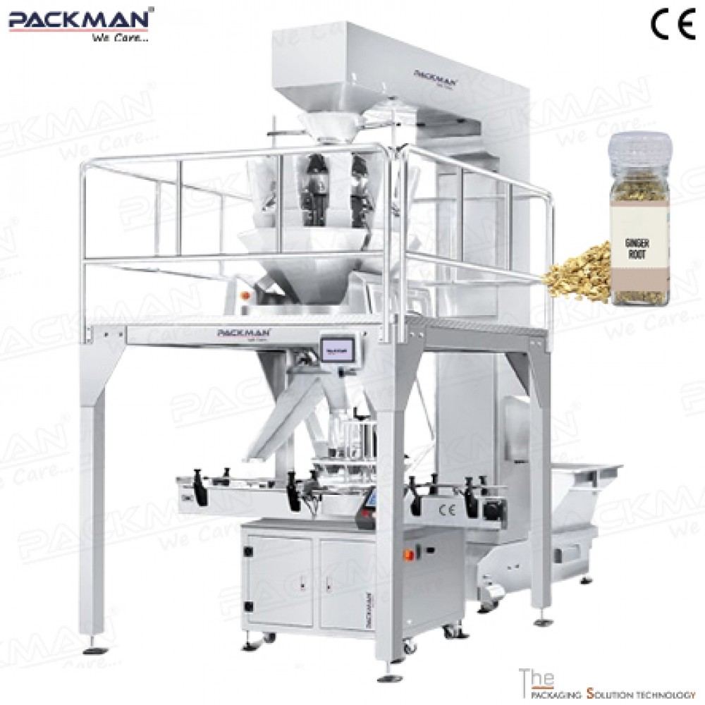 Dry Garlic & Onion Bottle Filling Machine