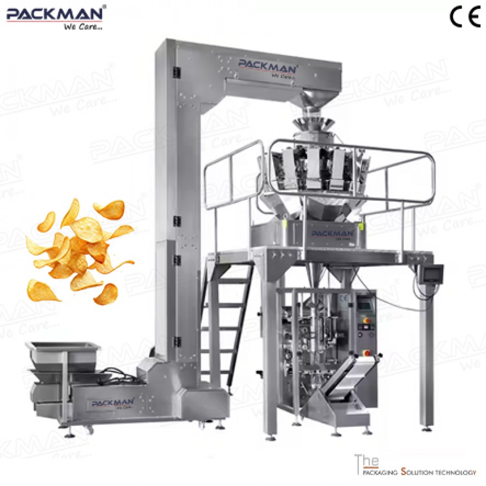 Fully Automatic 10 Head Weigher Potato Chips Pouch Packing Machine