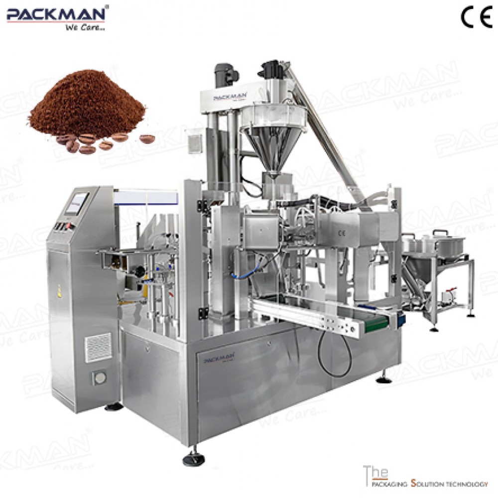 Standy Coffee Zip Lock Pouch Packing Machine