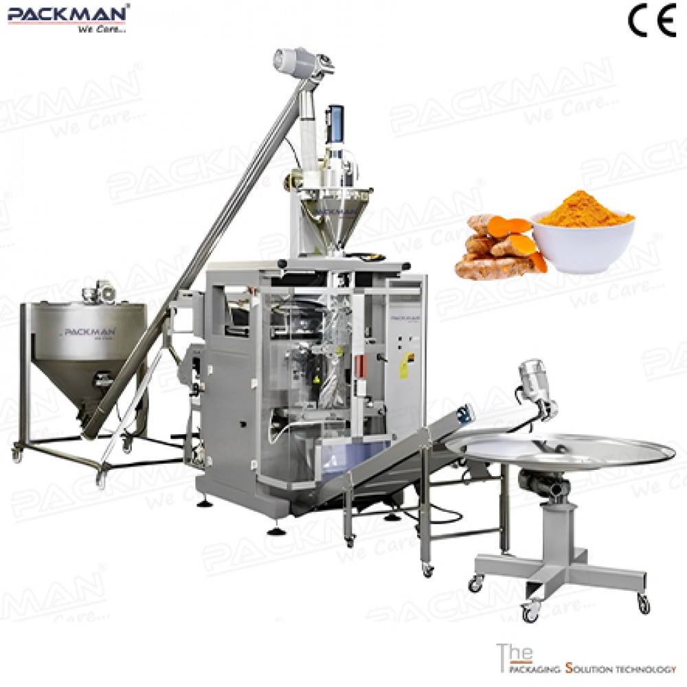 Turmaric Powder Pouch Packing