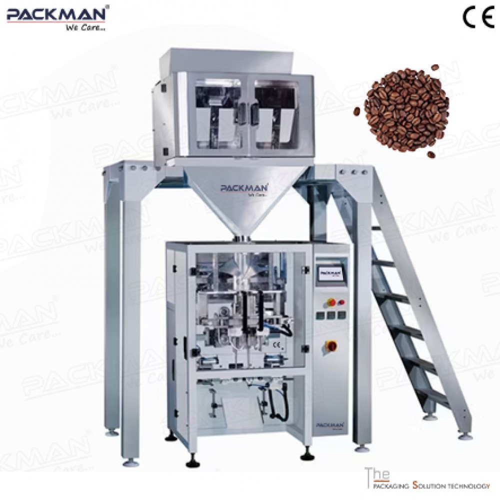 VFFS Type Automatic 4-Head Weigher Coffee Beans Pouch Packing Machine