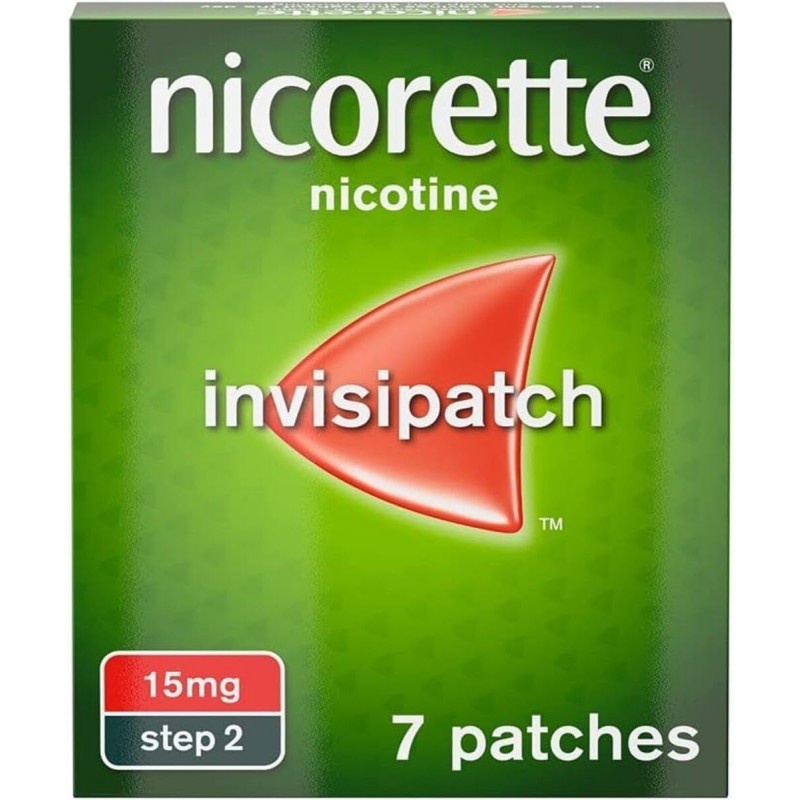 Nicorette Invisi 15mg Patch, Step 2, (7 Patches), Nicotine Patches For