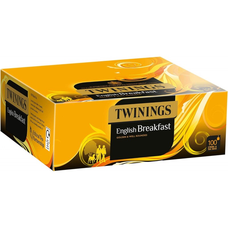 Twinings English Breakfast String And Tag Pack Of 100 - Fast Track ...