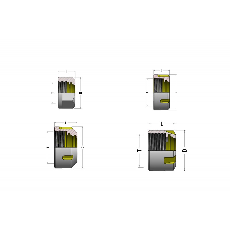 ER Clamping Nuts CCR-ER