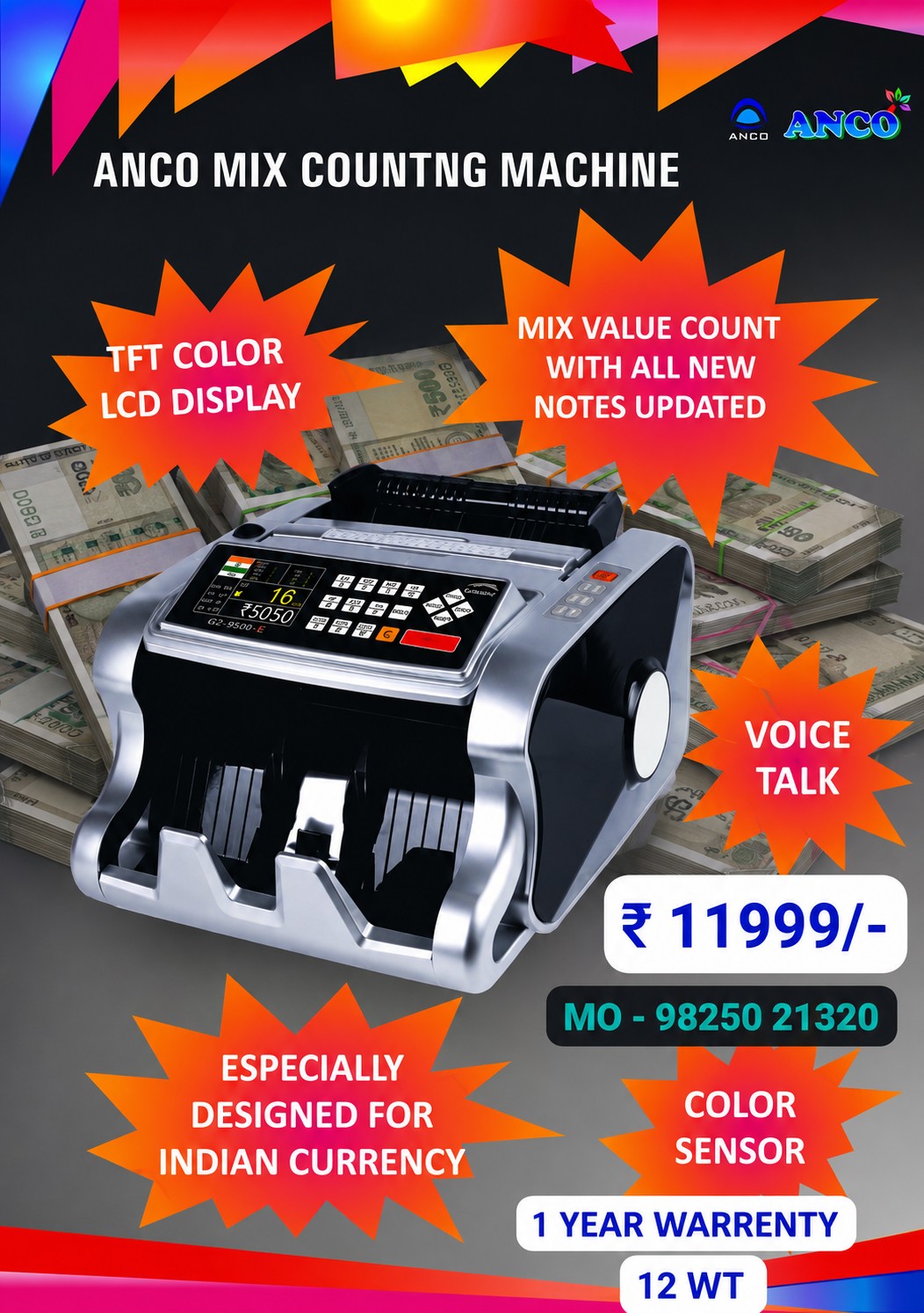 Mix Counting Machine (12 Wt) - MIX COUNT
