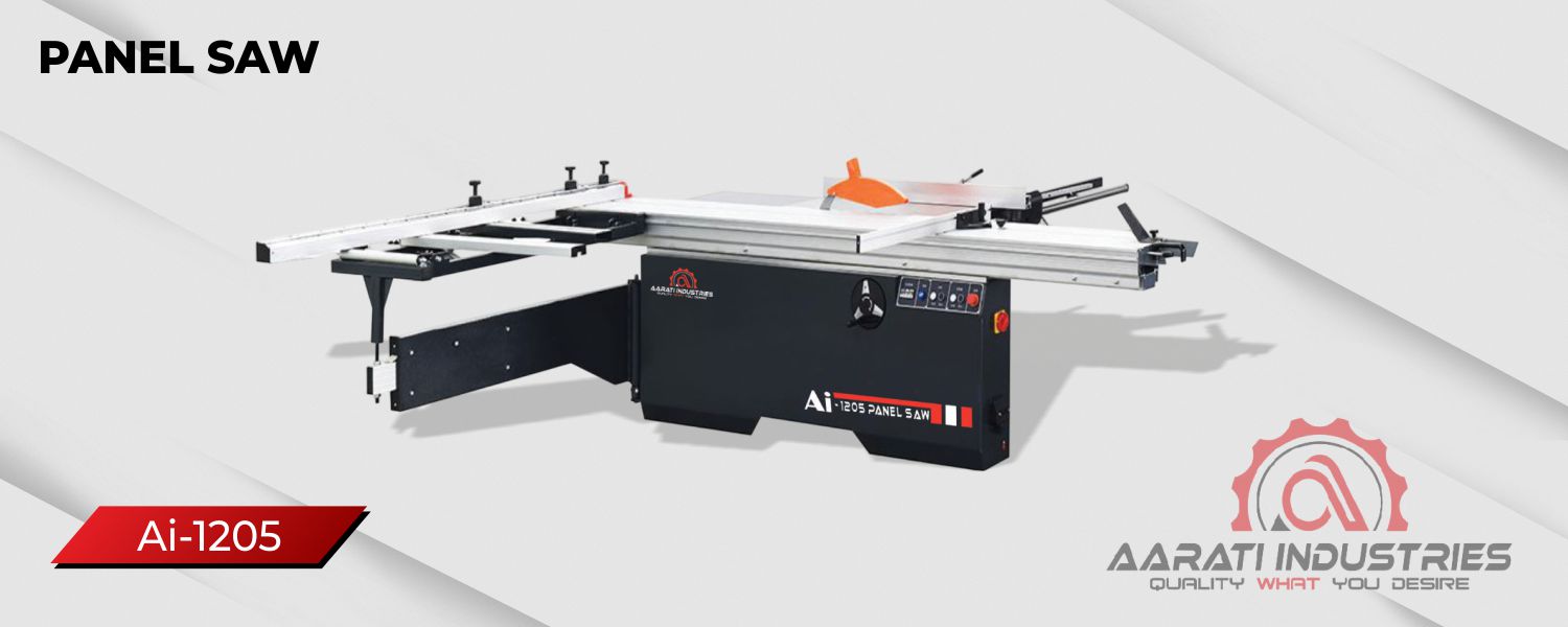 Panel saw machine for precise plywood cutting