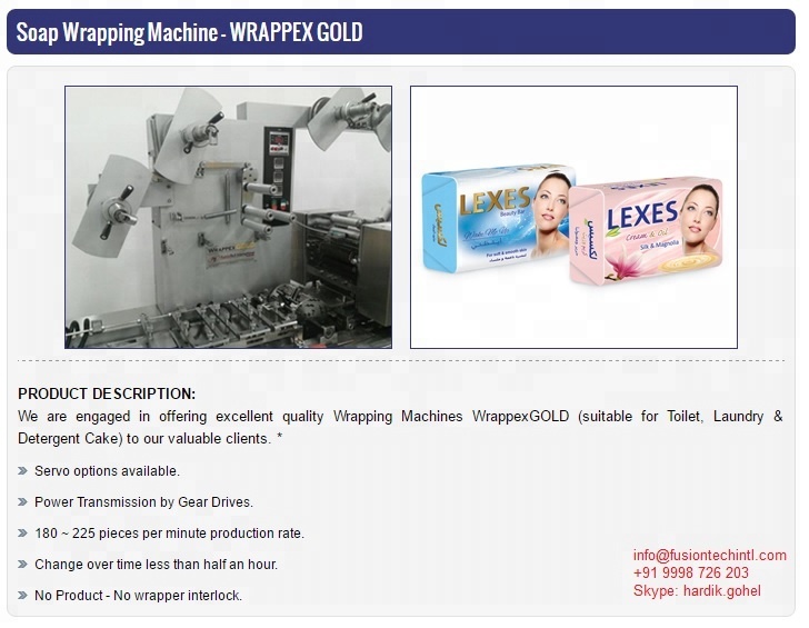 Soap Wrapping Machine - WrappexD Gold