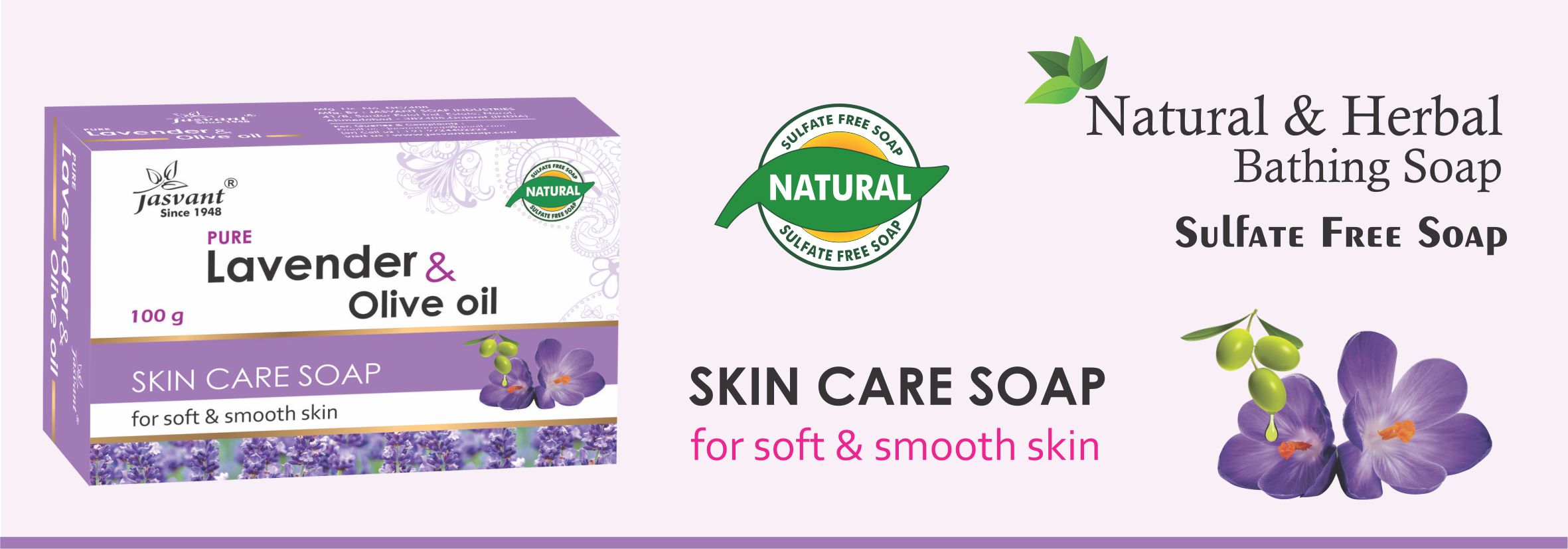 Lavender Olive Oil Skin Care Soap