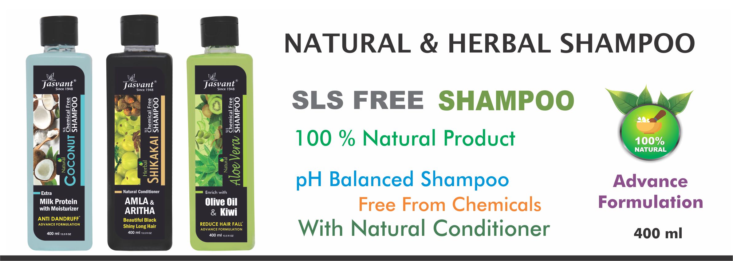 Natural & Herbal Chemical Free Shampoo