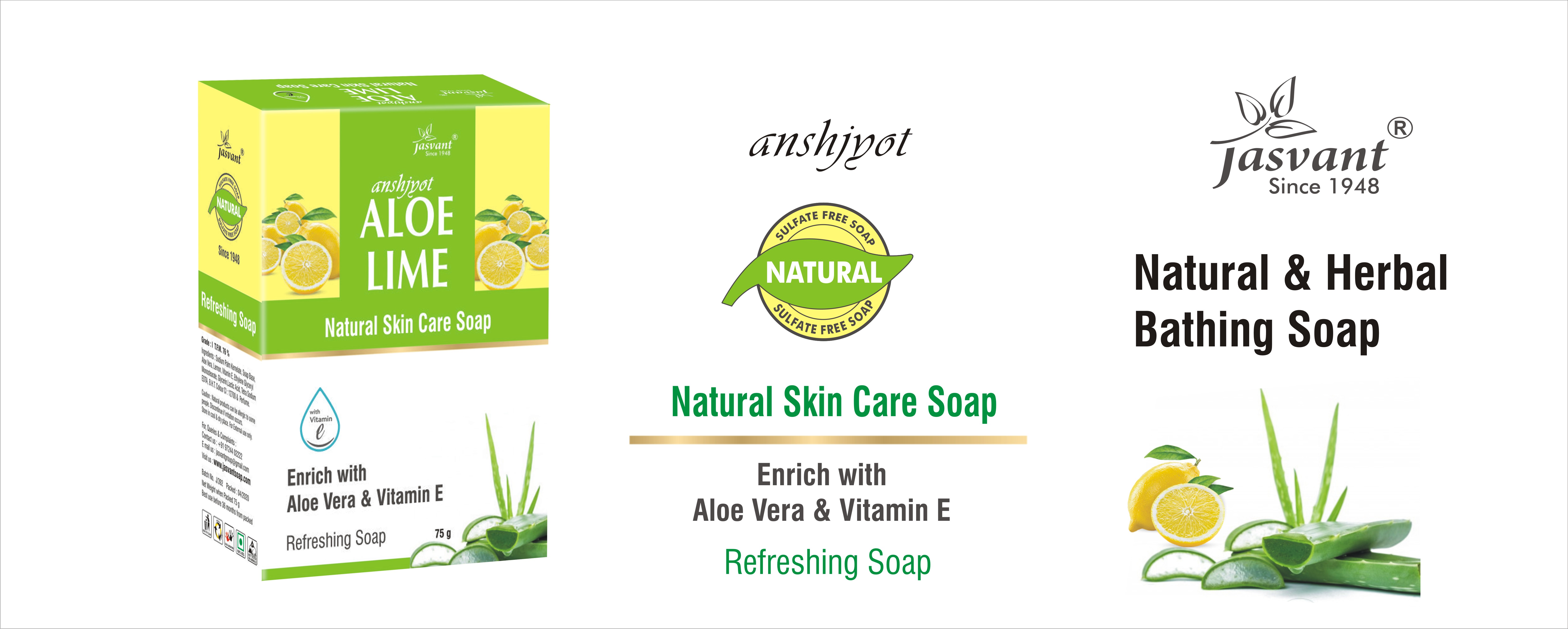 Aloe Lime Skin Care Refreshing Soap