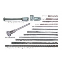 Single Screw & Barrel & Feed Bush Assembly