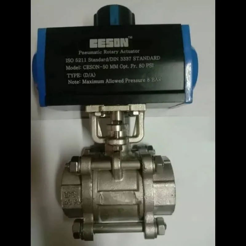 Ball Valve With Pneumatic Actuator