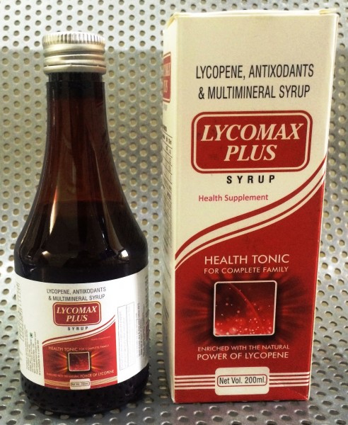 LYCOMAX PLUS SYRUP 200 ML ( LYCOPENE, ANTIXODANTS & MULTIMINERAL SYRUP ...