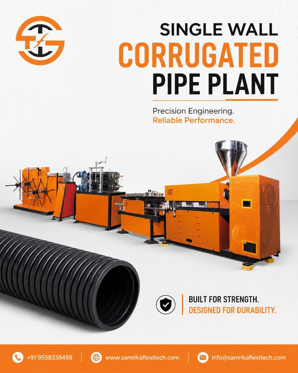 Single Wall Corrugator Pipe Machine