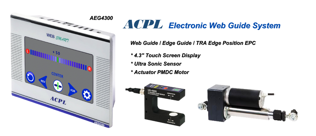Electronic Web Guide System   Ultra Sonic Sensor  Actuator